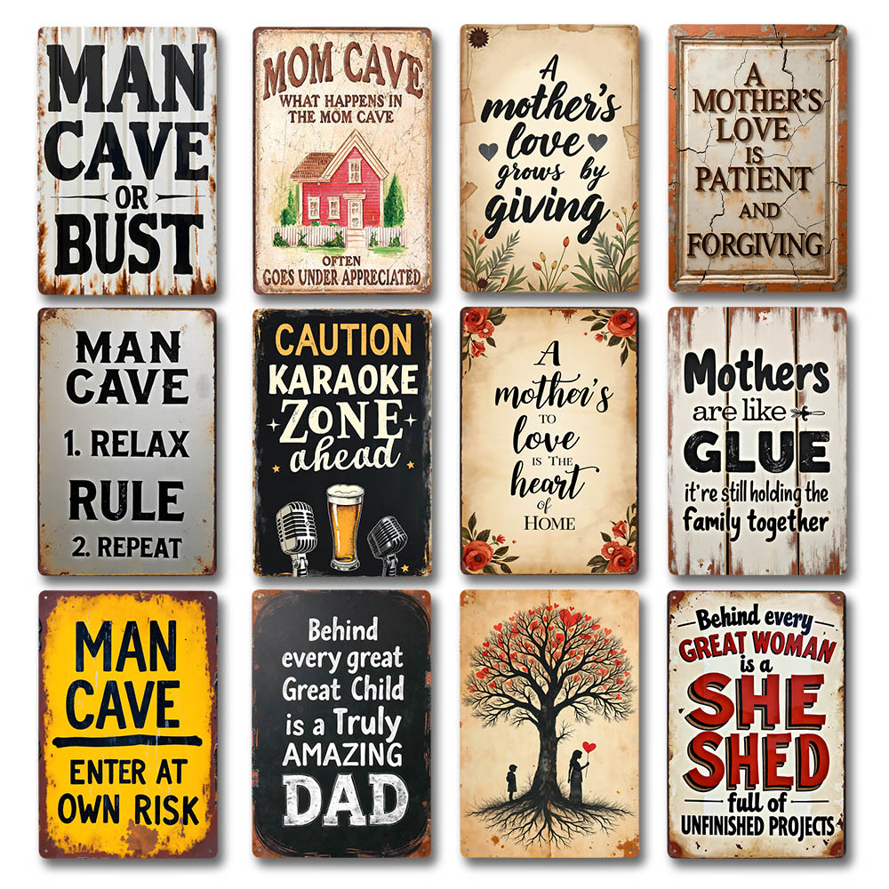 Home Decor Lovely Home - Retro Metal Tin Signs Man Cave