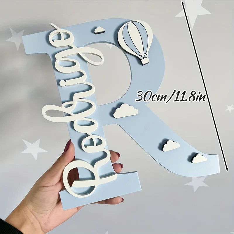 Home Decor Com - 1 custom wooden name tag -