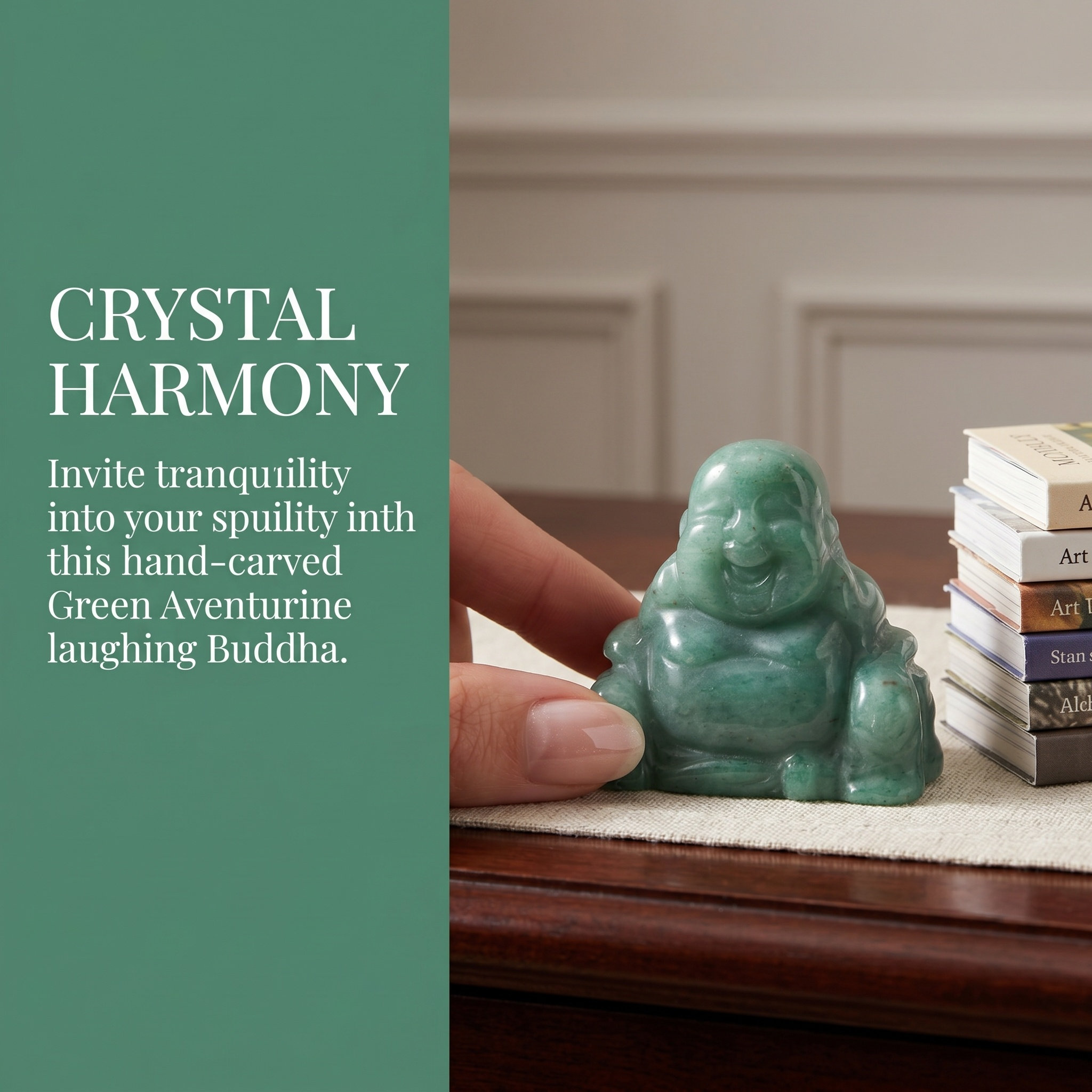 Home Decor Zen - Buddha Crystal Statue Small Desktop Decor