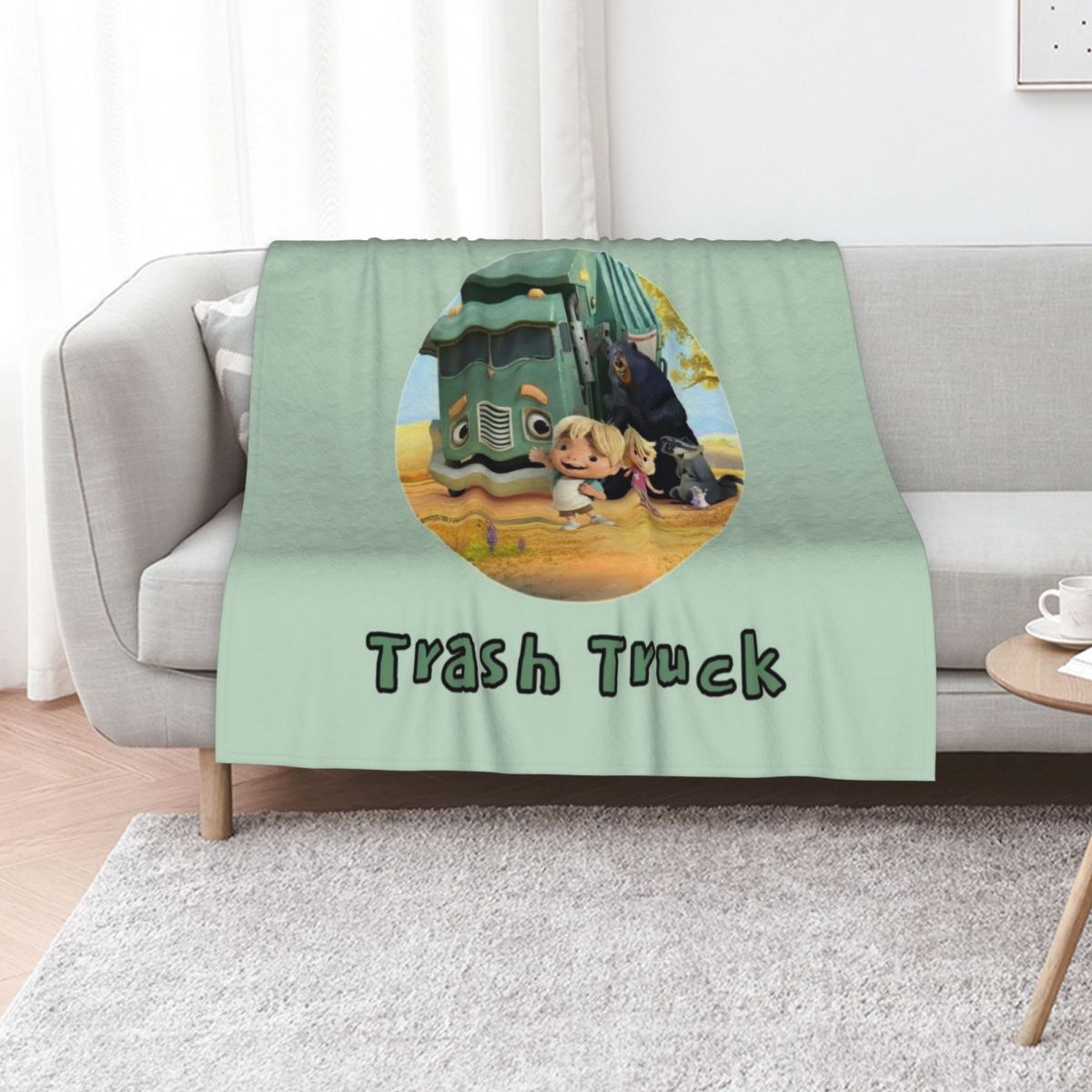 Home Decor Netflix - Trash Truck Netflix animation movie Throw