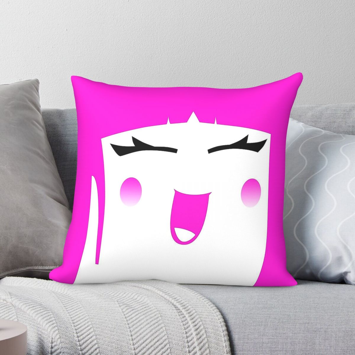 Home Decor Netflix - 2018 Netflix Kawai Profile Square Pillowcase