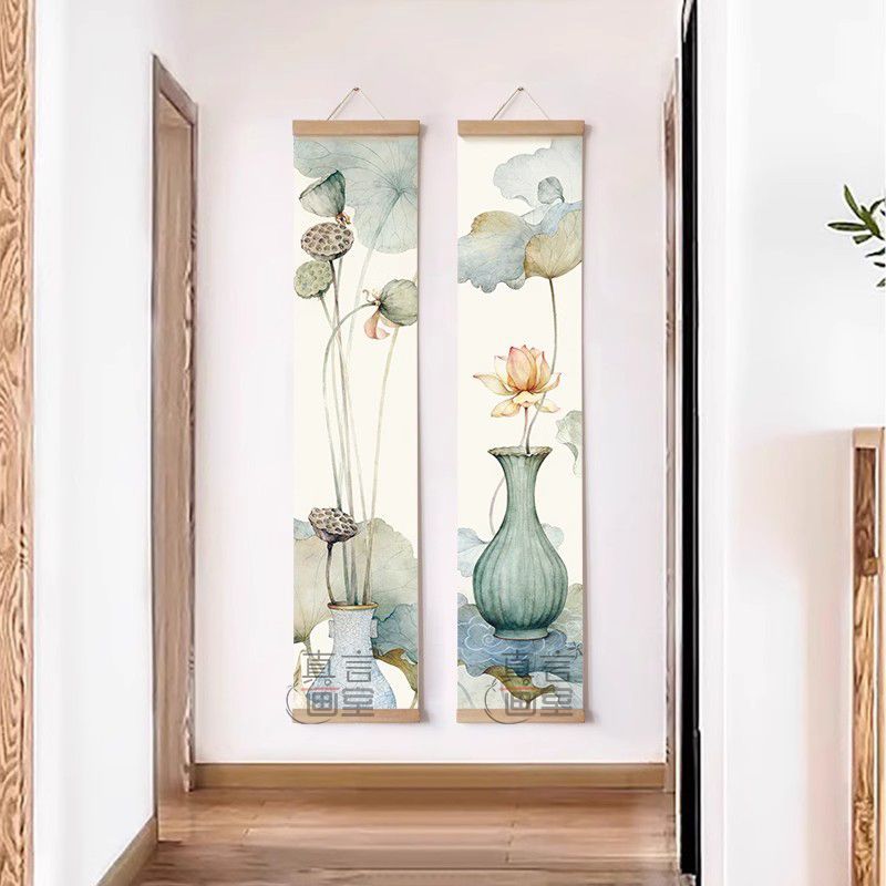 Home Decor Japandi Style - Wall Art Home Decor Chinese Lotus