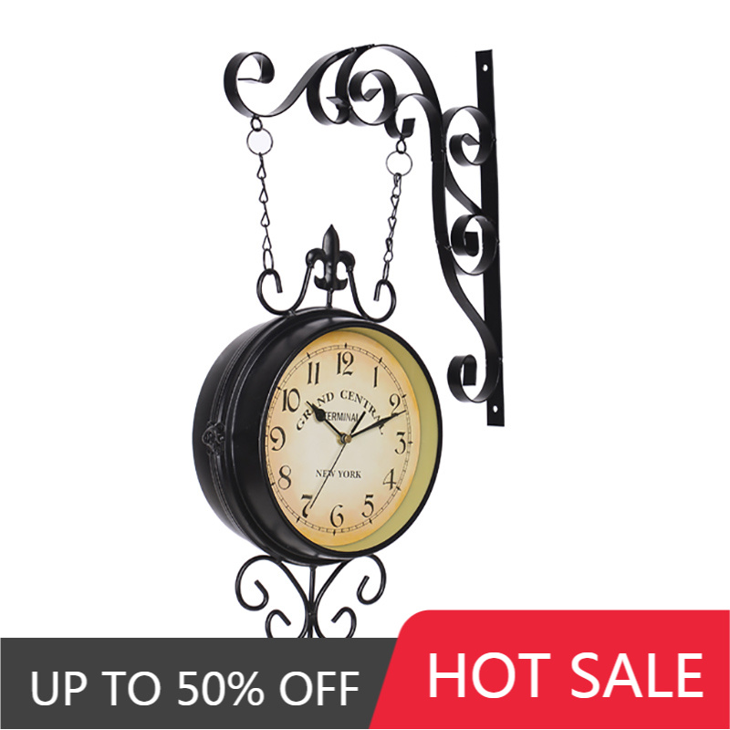 Nordic Double Faced Wall Clock - огляд і ціна Home Decor Living Room Ideas
