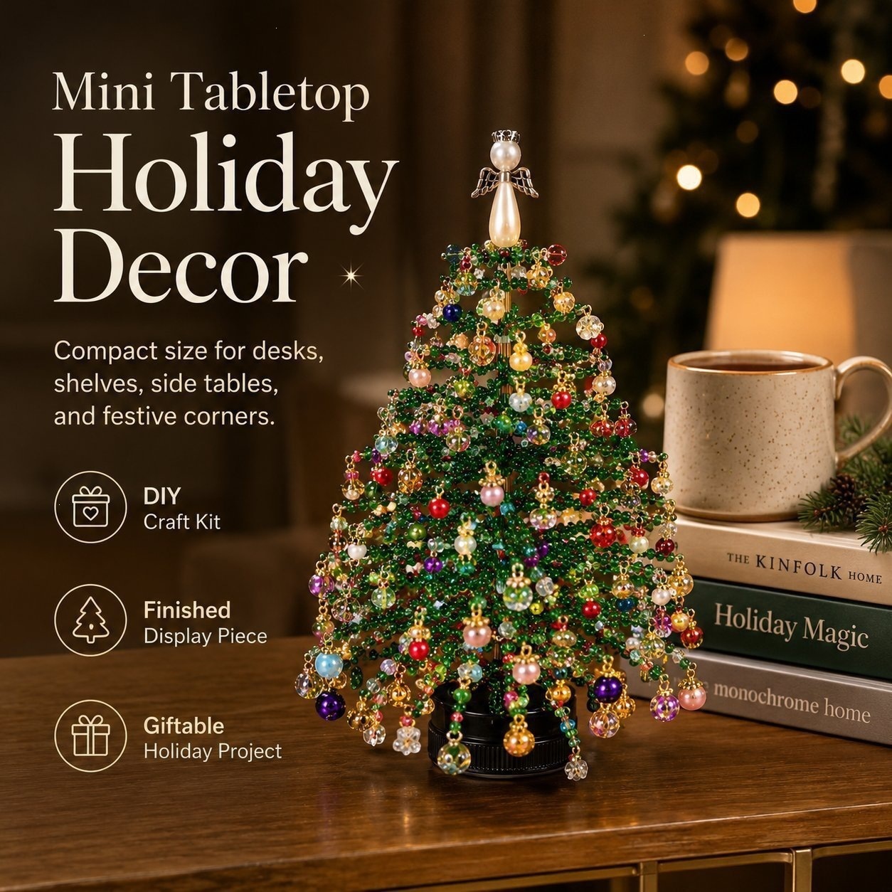 Multi‑Theme DIY Beaded Tree Cr - огляд і ціна Home Decor Xmas