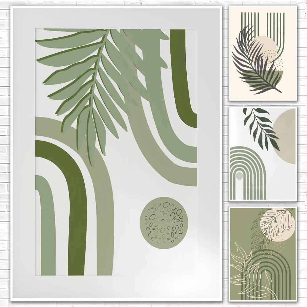 Sage Green HD Wall Art Poster  - огляд і ціна Home Decor Japandi Style