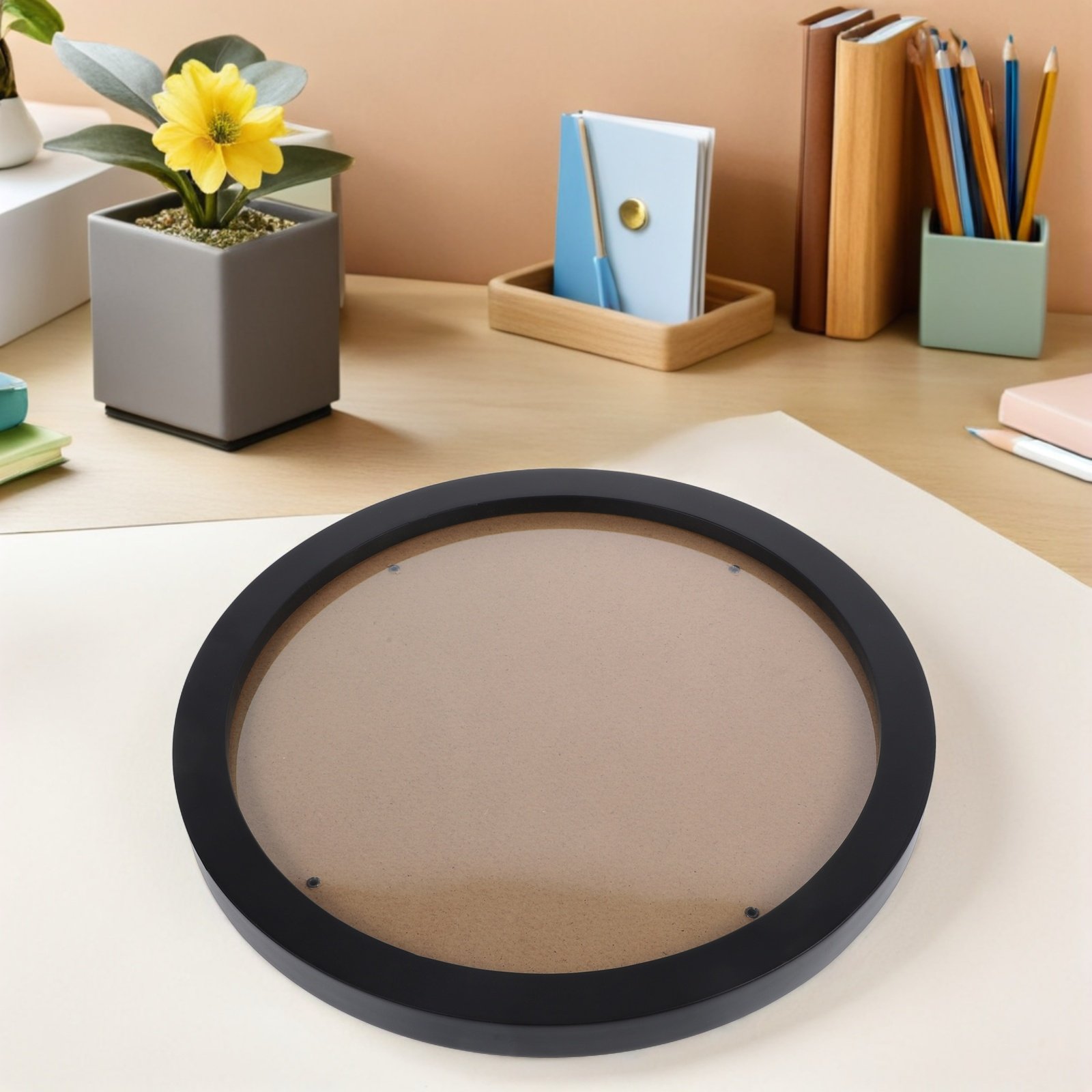 Round Embroidery Display Frame - огляд і ціна Bamboo Photo Frame