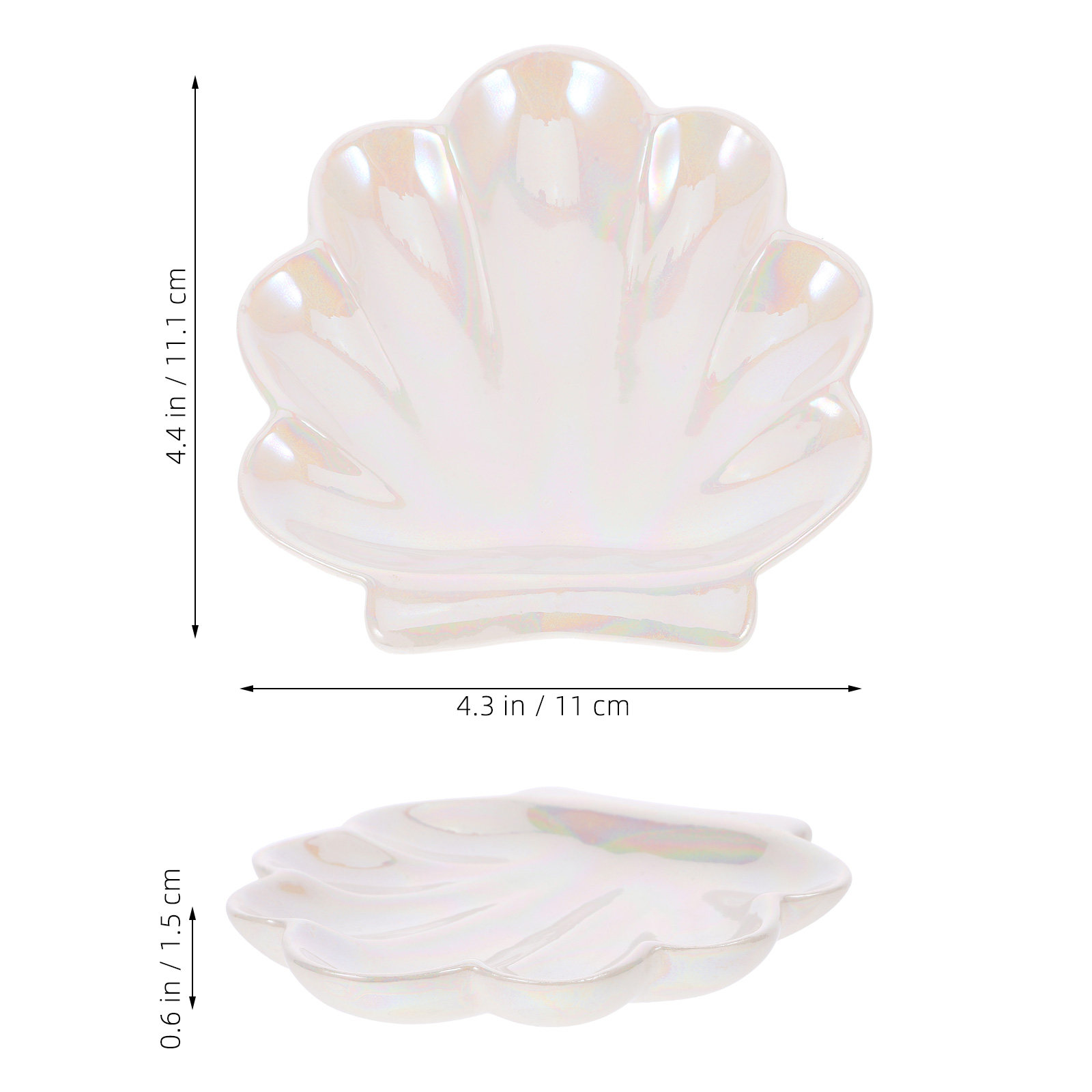 Premium Ceramic Shell Shaped J - огляд і ціна Ceramic Trinket Dish