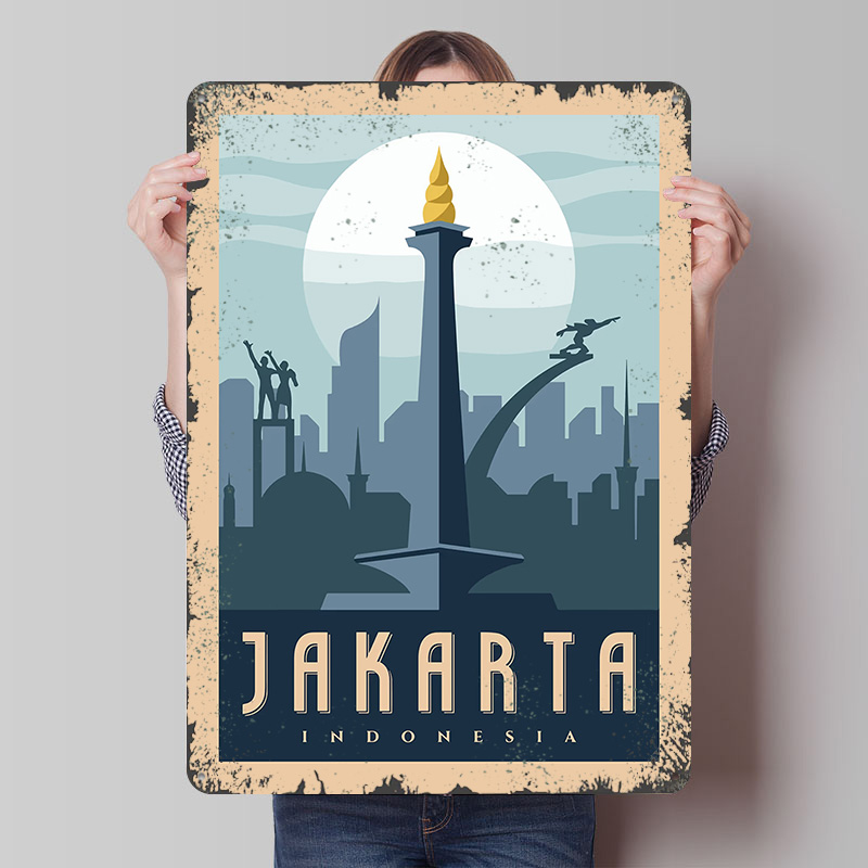 Jakarta Indonesia Travel Metal - огляд і ціна Home Decor Jakarta