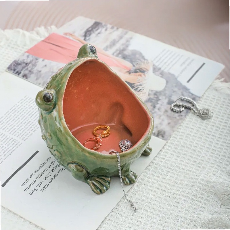 Ceramic Frog Jewelry Dish Big  - огляд і ціна Ceramic Trinket Dish