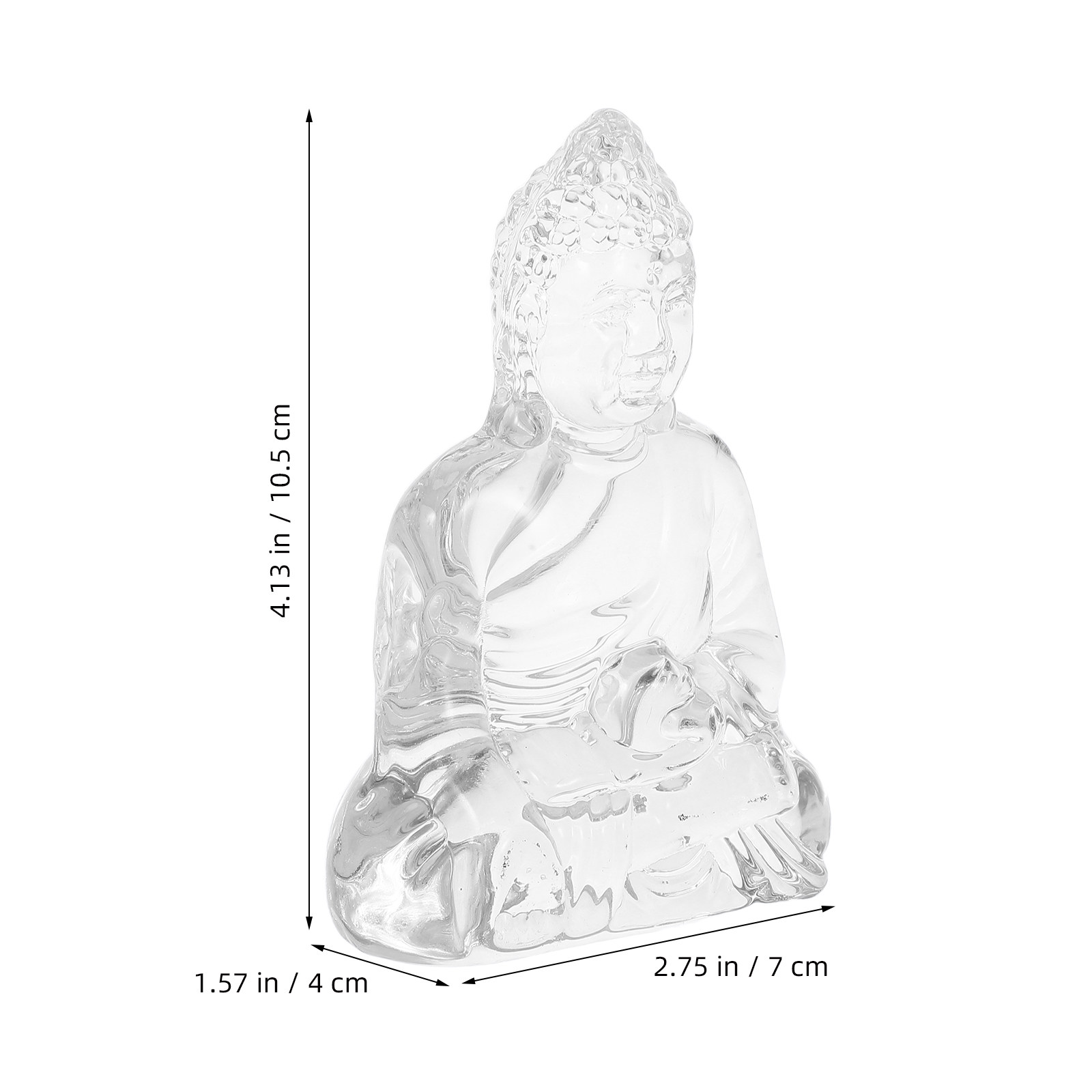 Minimalist Crystal Buddha Stat - огляд і ціна Home Decor Zen