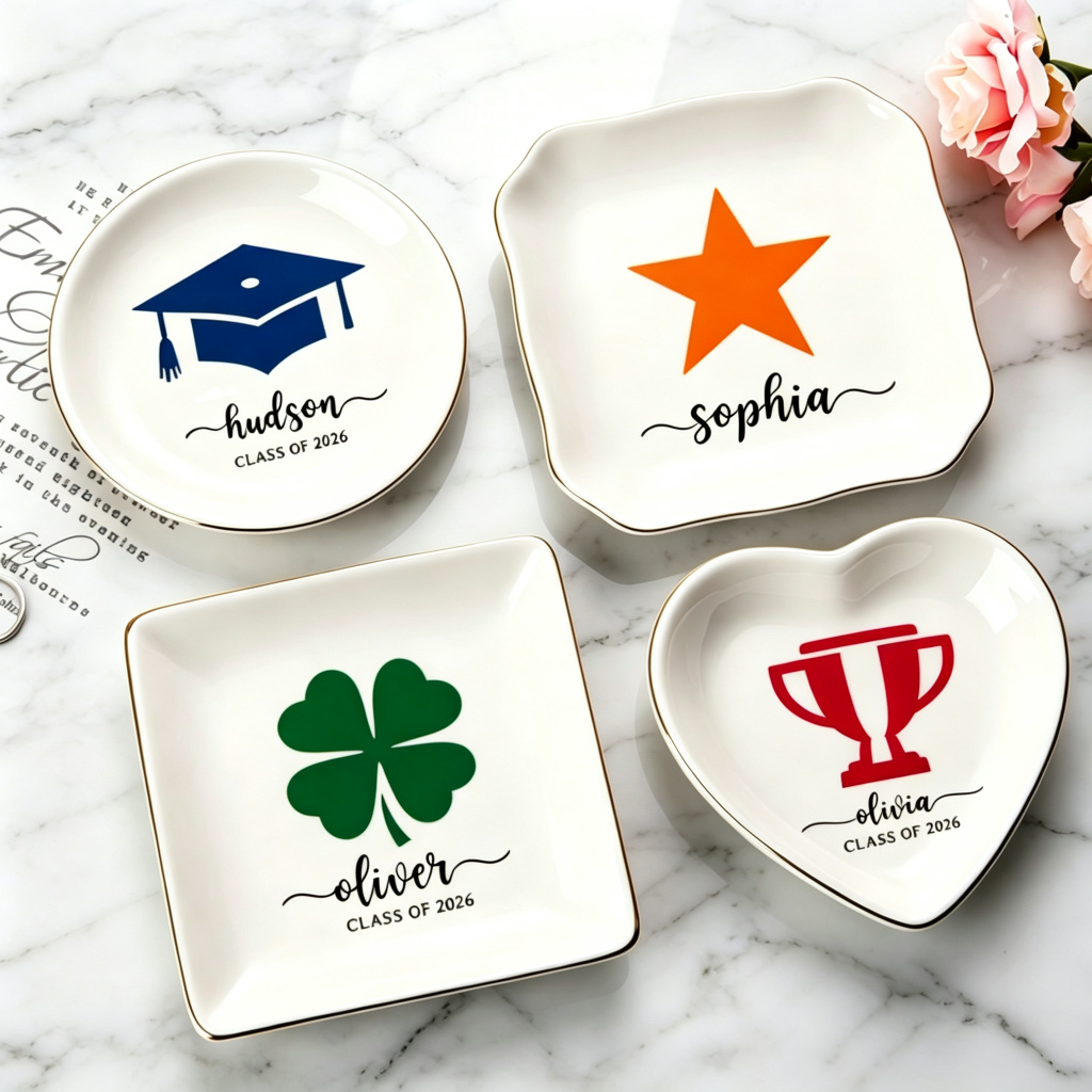 Personalized Ceramic Jewelry T - огляд і ціна Ceramic Trinket Dish
