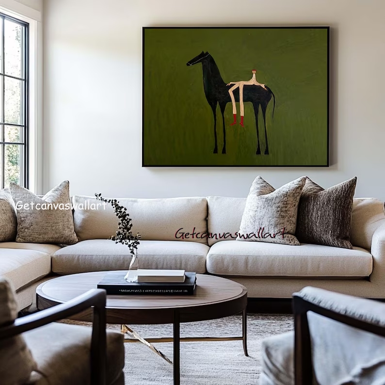 Modern Abstract Western Horse  - огляд і ціна Home Decor Zen