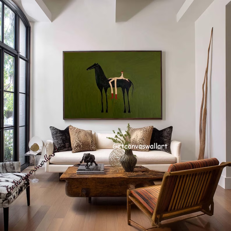 Modern Abstract Western Horse  - огляд і ціна Home Decor Zen