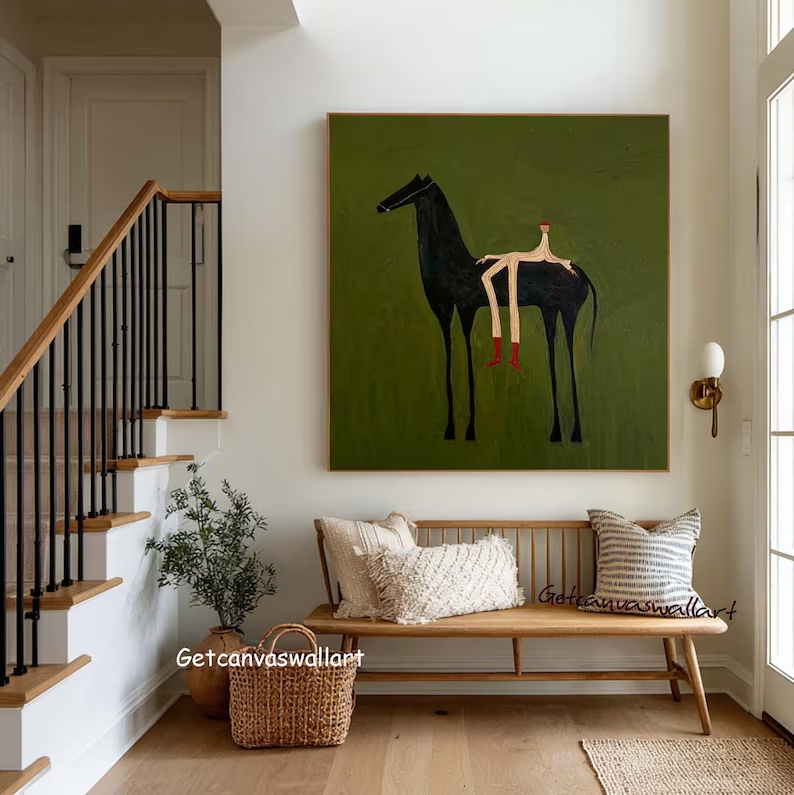Modern Abstract Western Horse  - огляд і ціна Home Decor Zen