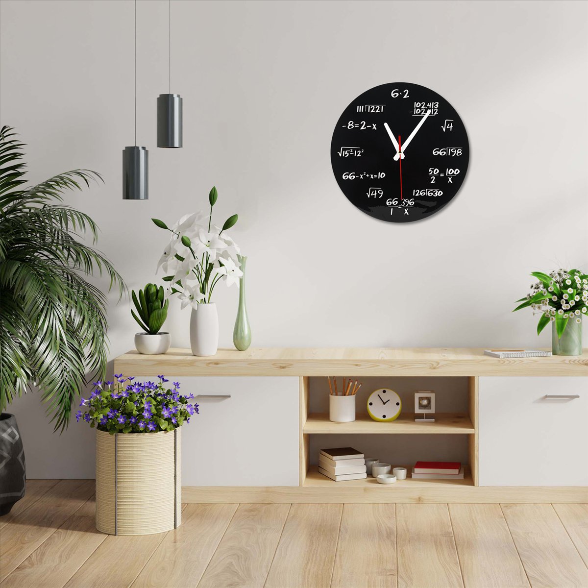 Math Wall Clock Math Formulas  - огляд і ціна Home Decor Quiz Free