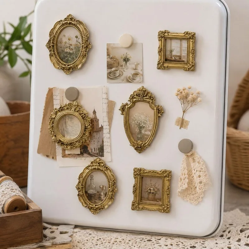 10/5pcs Vintage Resin Mini Pho - огляд і ціна Bamboo Photo Frame