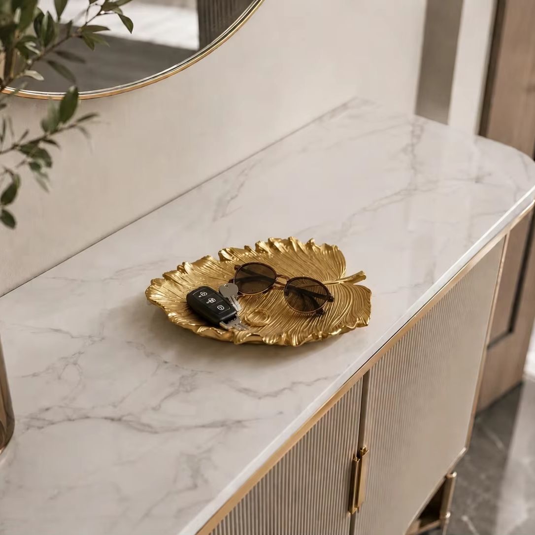 Light Luxury Golden Leaf Stora - огляд і ціна Ceramic Trinket Dish